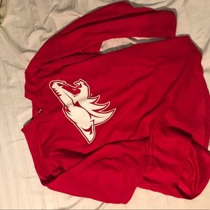Coyotes red warmup jersey